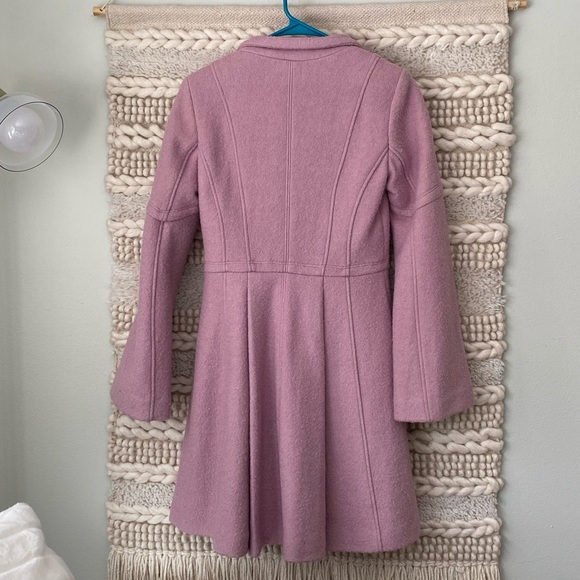 double Breasted Skirted Coat GUESS Lilac - Picture 2 of 3